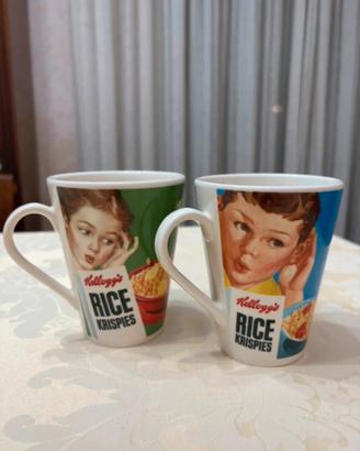Set 2 tazze Mug Kallogg’s Rice Krispies Vintage