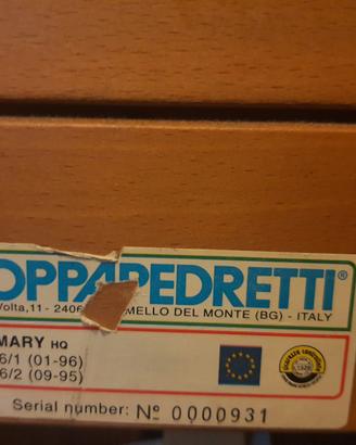 Lettino Foppa Pedretti + materassino + 1 paracolpi