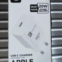 Cariabatterie da rete USB-C Cellularline 20W.