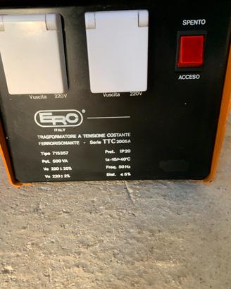 Stabilizzatore di corrente 500VA