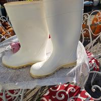 stivali bianchi marca Nora x macellai salumieri ec