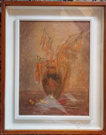 Matteo Pedrali artista, olio su tavola 1938