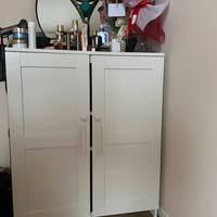 Armadietto BRIMNES con ante, bianco, 78x95 cm