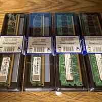 4Gb memoria RAM DDR2 DIMM: 2x 1Gb DDR2 800 Transce