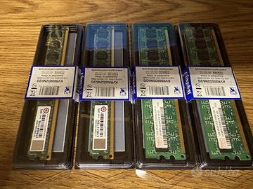 4Gb memoria RAM DDR2 DIMM: 2x 1Gb DDR2 800 Transce
