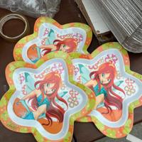 3 piattini winx in melamina
