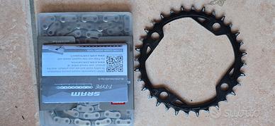 Corona sram 32t  +catena sram ttype