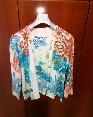 twin set multicolore 