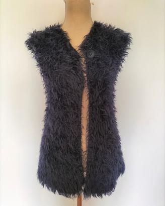 Gilet donna effetto pelliccia Codice Blu 
