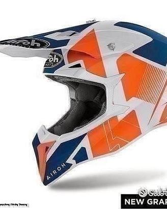 AIROH Casco Cross Wraap - Raze - Orange