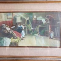 Dipinto olio su tela 101x68 cm con cornice