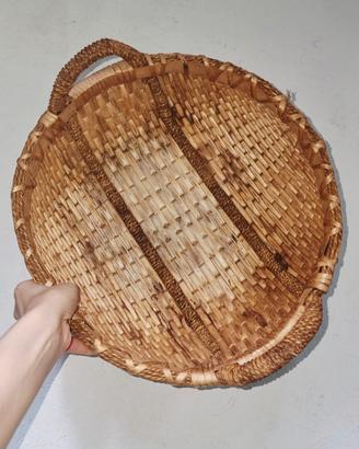 Cesto grande vimini  artigianale  cestino  casa