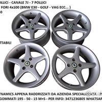 Cerchi In Lega Da 15" Per Bmw E30 - Golf 1 - 2