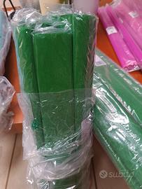 20 rotoli carta crespa verde scuro