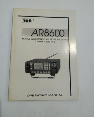 Manuale Originale Inglese Aor Ar  8600