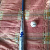 Mazza da baseball in alluminio con palla