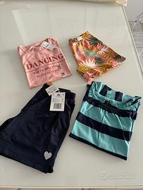 Stock in cotone per bimba tg 10 anni(metà nuovo)