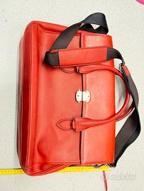 Borsa in cuoio BERLUTI rosso corallo