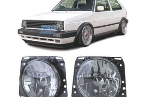 FARI VOLKSWAGEN VW GOLF MK2 83-91 SCURI FONDO CROM