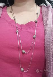 Collana e orecchini in argento