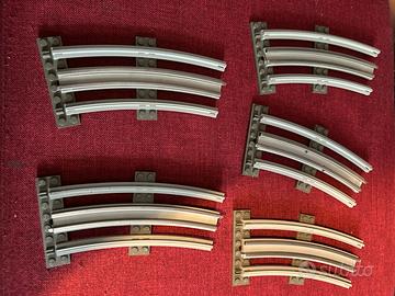 LEGO lotto binari curvi treno anni 80