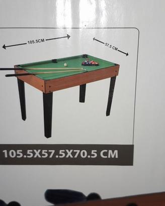 GIOCO 5 IN UNO. BIGLIARDO CALCIO BALILLA ETC.