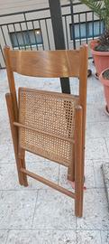 sedie legno pieghevoli impaggliacciate