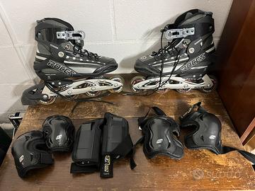 Rollerblade Roces taglia 41 con protezioni