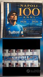 kit sciarpa bandiera Napoli centenario 