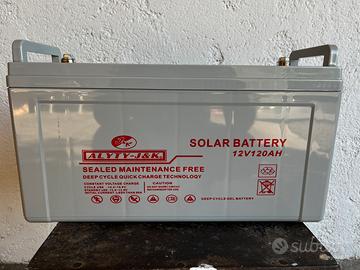 Batteria gel 12V 120A per impianto solare