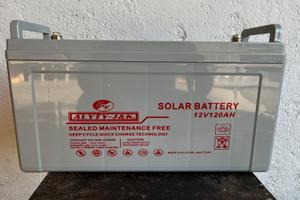 Batteria gel 12V 120A per impianto solare