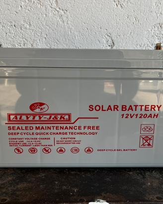 Batteria gel 12V 120A per impianto solare