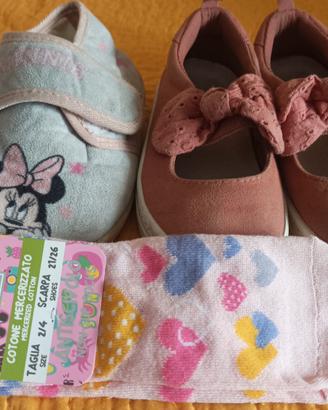 Set Minnie 28 + Ballerine 26 + Calzini