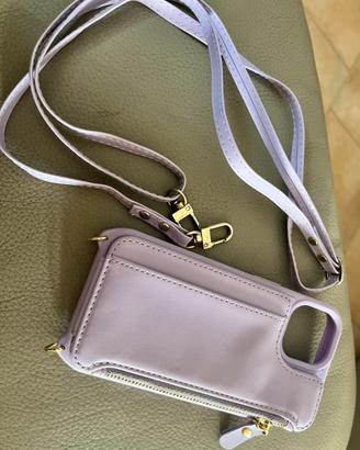 Cover portafoglio con filo per iphone 13