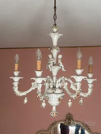 Lampadario in ceramica smaltata