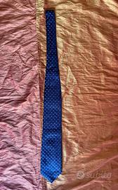 Brioni Cravatta grande a pallini made in Italy