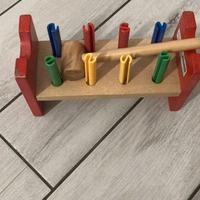 Uppsta Pioli e martello, multicolore legno massicc