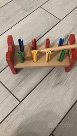 Uppsta Pioli e martello, multicolore legno massicc