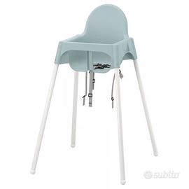 Seggiolone IKEA Antilop Bianco - Con Vassoio E Cintura Di Sicurezza, Design Minimalista