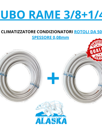 coppia di tubi 3/8 + 1/4