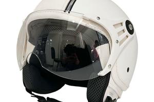 Casco dieffe demijet warrior bianco linea luxury