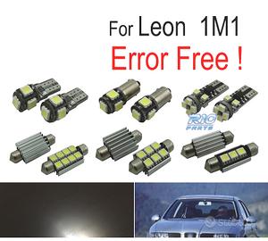 KIT 15 LAMPADE LED INTERNE PER SEAT LEON 1 M 1 99-
