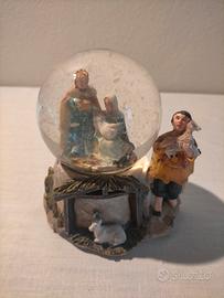 Palla di vetro con neve, snowball Natività 