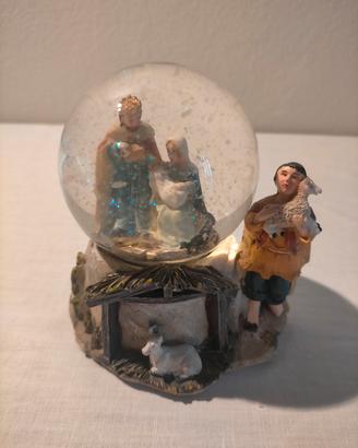 Palla di vetro con neve, snowball Natività 