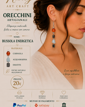 orecchini BUSSOLA ENERGETICA