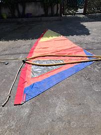 Vela windsurf sails vintage mq 4 e boma regolabile