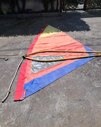 Vela windsurf sails vintage mq 4 e boma regolabile