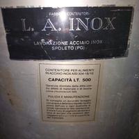 Serbatoio bidone inox 500 litri