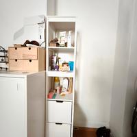 Mobiletto bianco arredo camera/bagno