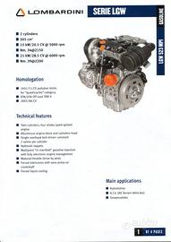 Motore lombardini LGW 502 M4